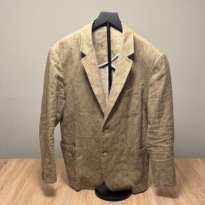 Vince Italian Linen Tan Blazer